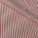 Coupon 1.8 m - Coton Viscose Rayé / Raytis Rouge