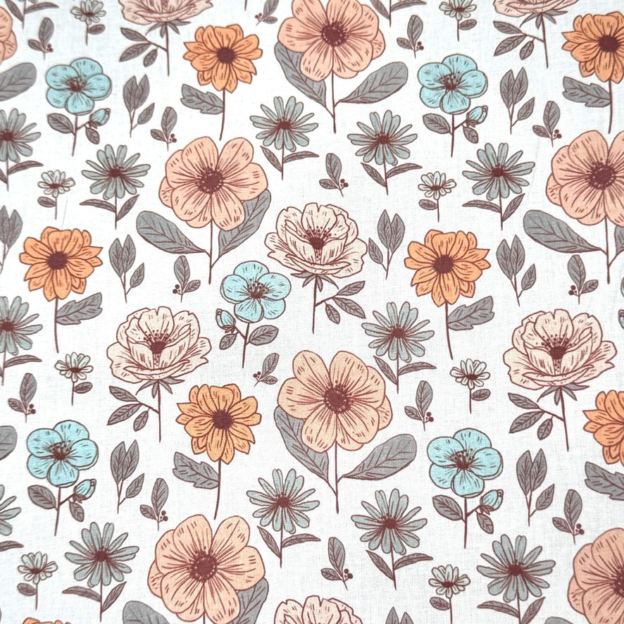 Algodón estampado digitalmente / Hortense
