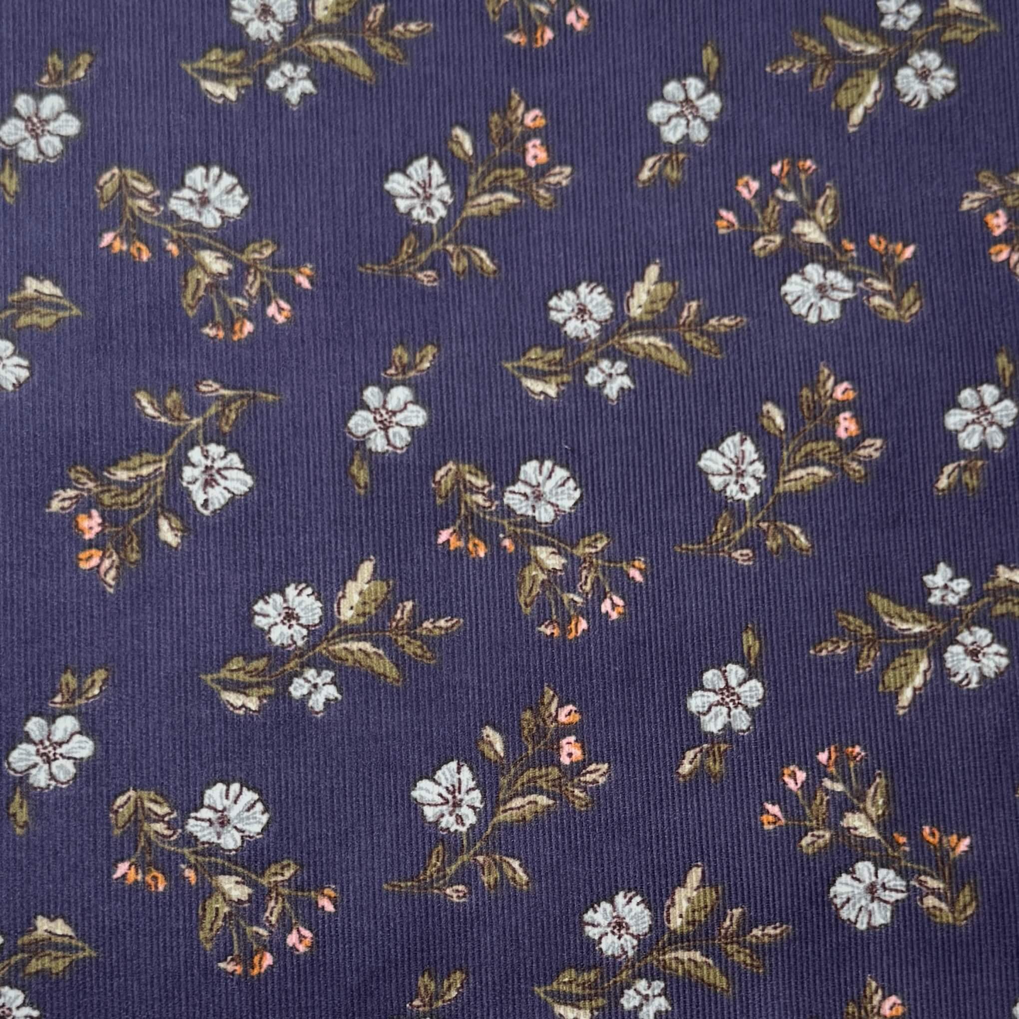 Velours Côtelé 1000 Raies / Lina Bleu - Vert