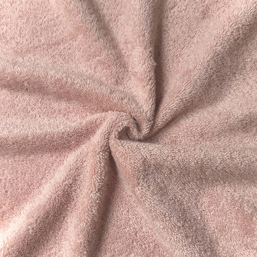 Coupon 80 cm - Eponge Bouclette 100% Coton  / Spa Rose