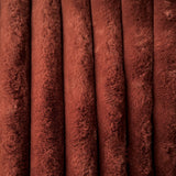 Coupon 1 Mètre - Fausse - Fourrure Cotelée / Barracuda Terracotta