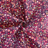 Coton Imprimé GOTS / Axea Grenat