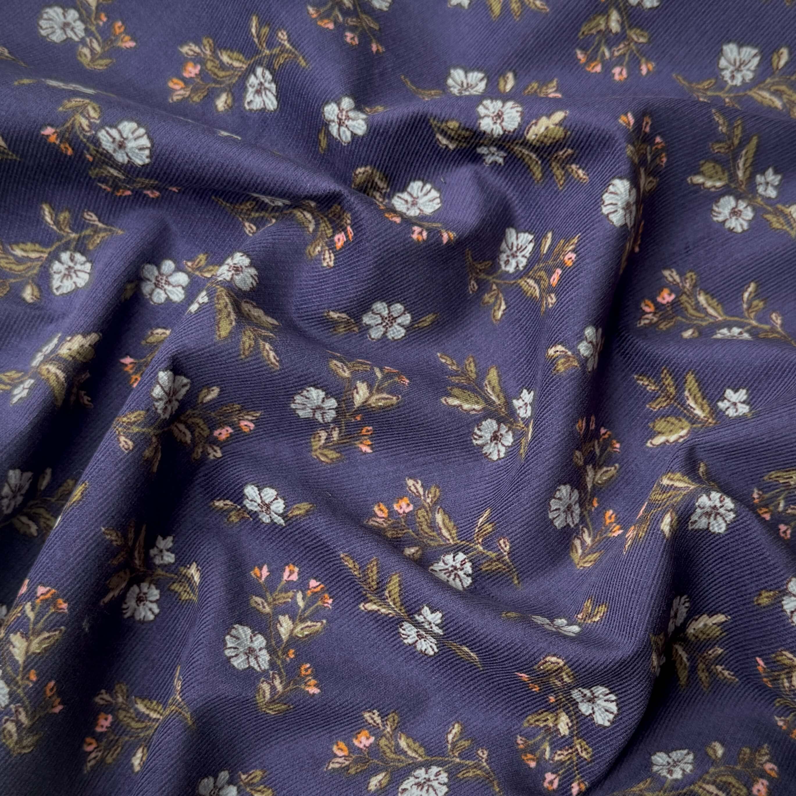 Velours Côtelé 1000 Raies / Lina Bleu - Vert