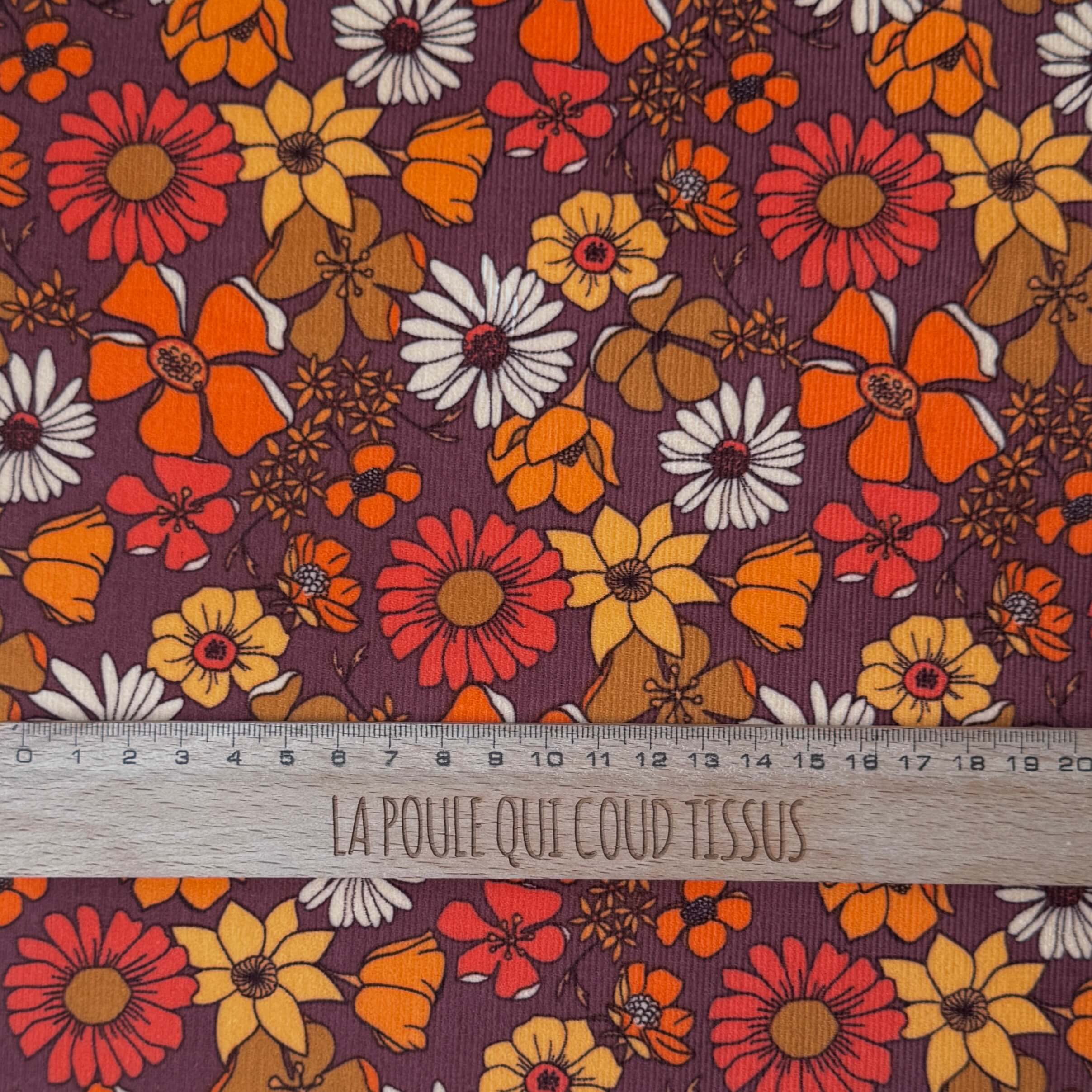 Coupon 1.2 m - Velours Côtelé 1000 Raies / Azylis