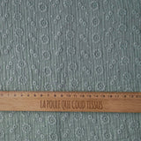 Coupon 1.5 m - Double Gaze Brodée / Suzy Vert de Gris