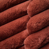 Coupon 1 Mètre - Fausse - Fourrure Cotelée / Barracuda Terracotta