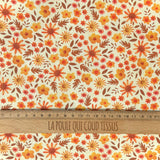 Coupon 1 Mètre - Coton Numérique Exclusif LPQC / Flola Jaune-Orange