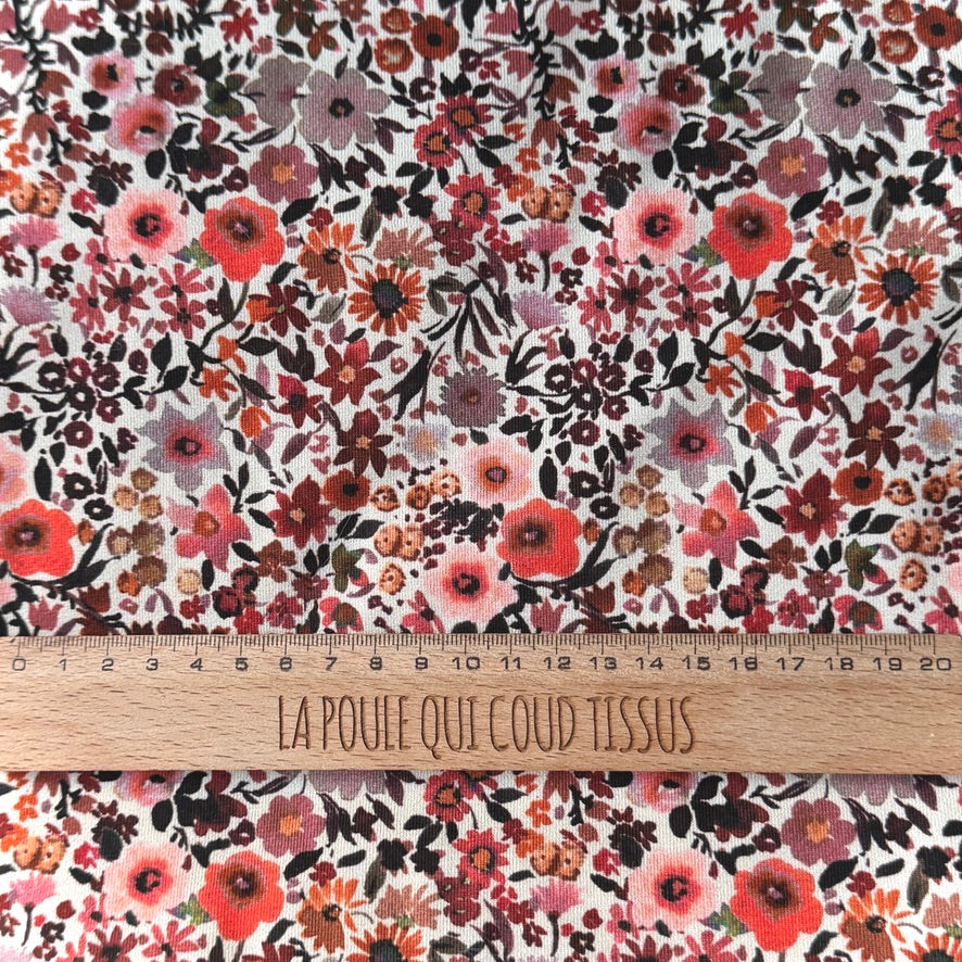 Jersey / Pink Flowers