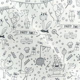 Coupon 1.3 m - Coton Imprimé à Colorier / Enfete
