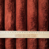 Coupon 1 Mètre - Fausse - Fourrure Cotelée / Barracuda Terracotta