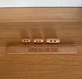 Bouton en bois -Buchette