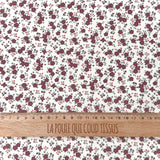 Popeline de Coton / Capri Ecru-Raisin