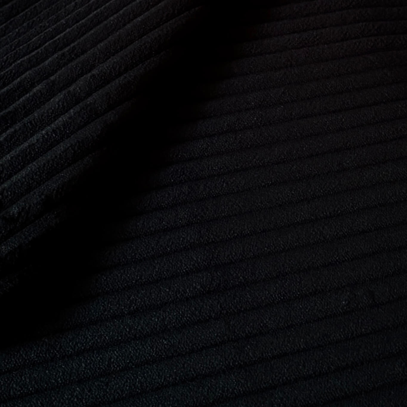 Coupon 80 cm - Velours Côtelé Futé / Noir