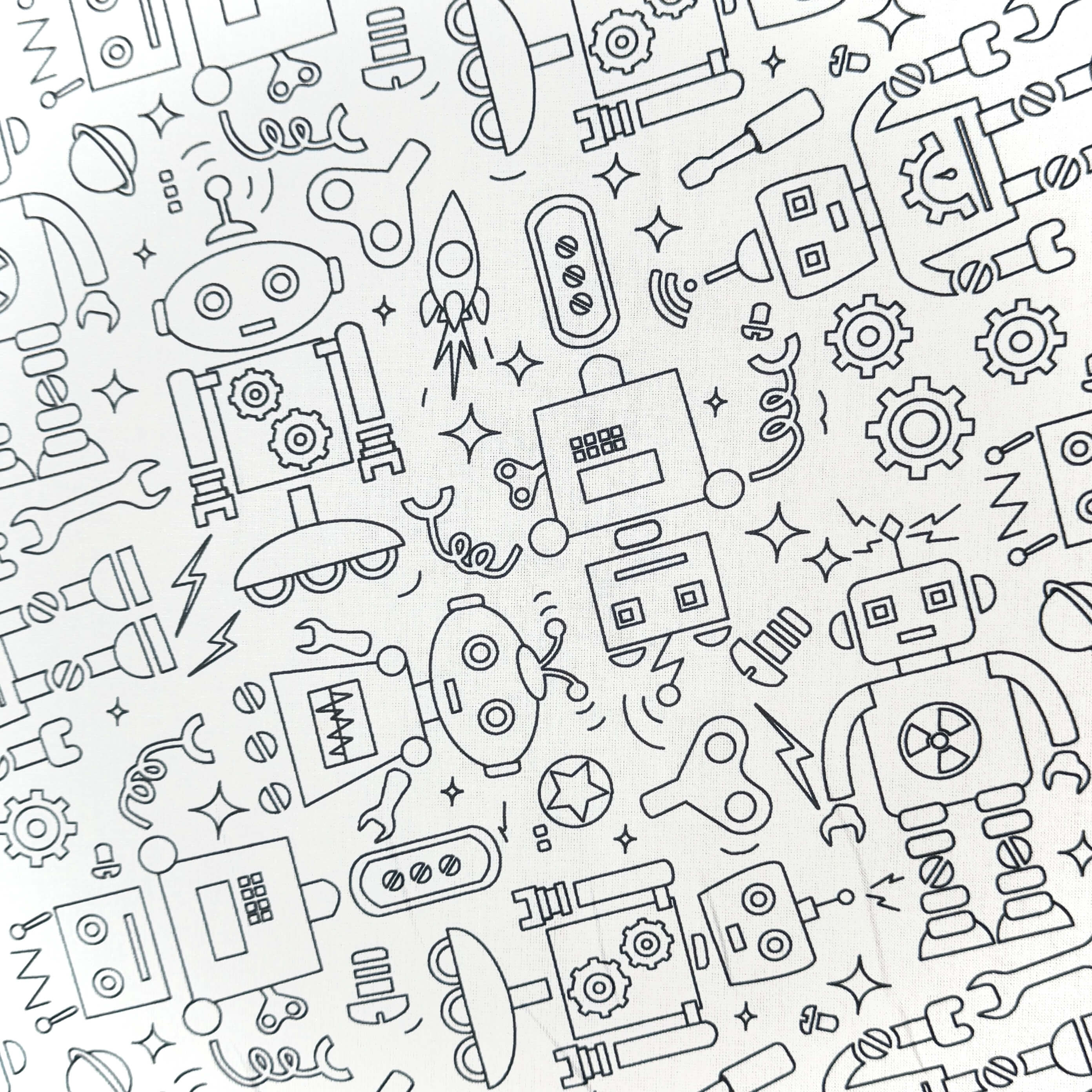 Algodón estampado digitalmente / Hortense