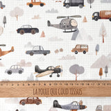 Coton à Impression Numérique / Roadtrip