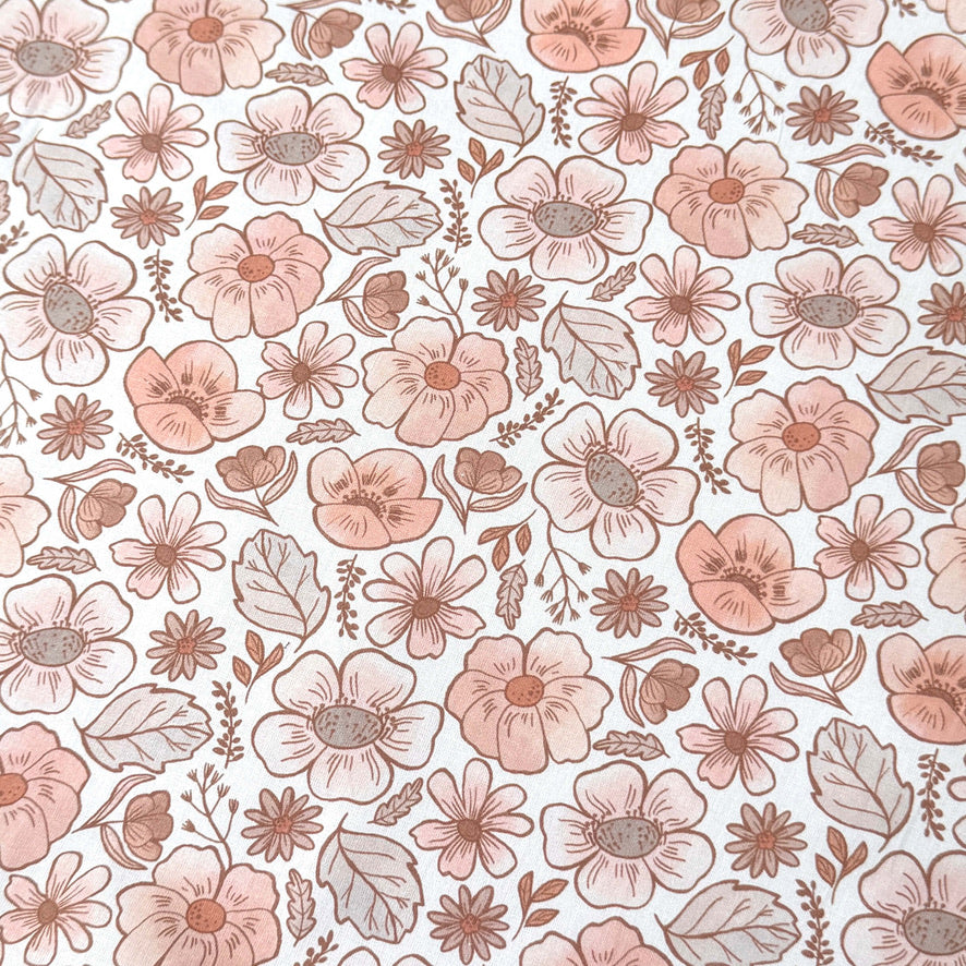 Coton Numérique Exclusif LPQC /  Fleur Pastel