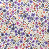 Coupon 80 cm - Coton à Impression Numérique / Rozen Blanc-Violet