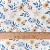 Coton à Impression Numérique / Zada Bleu