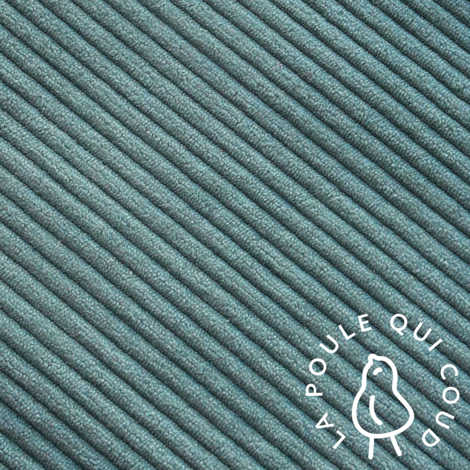 Coupon 80 cm - Velours Côtelé Huggy / Lichen