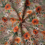 Coton à Impression Numérique / Camélia