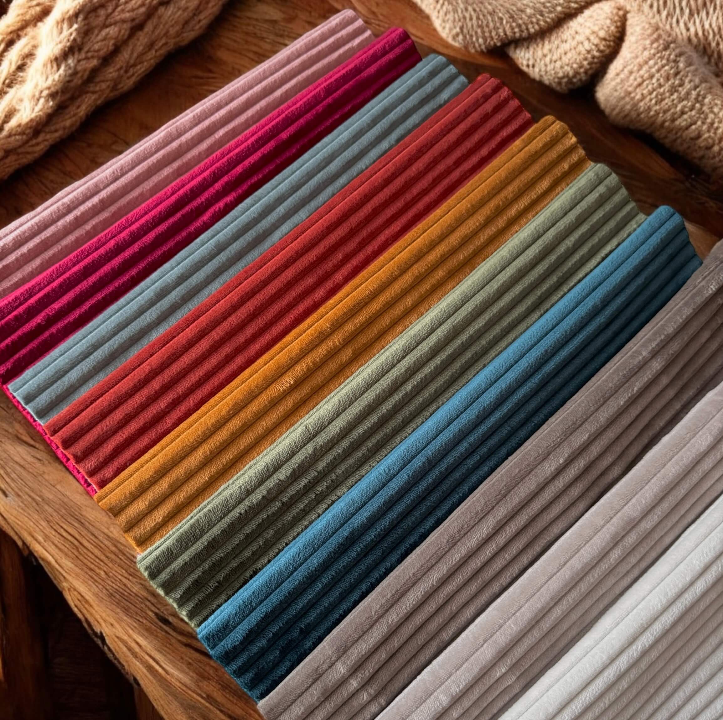 Coupon 1 Mètre - Velours Côtelé Futé / Taupe
