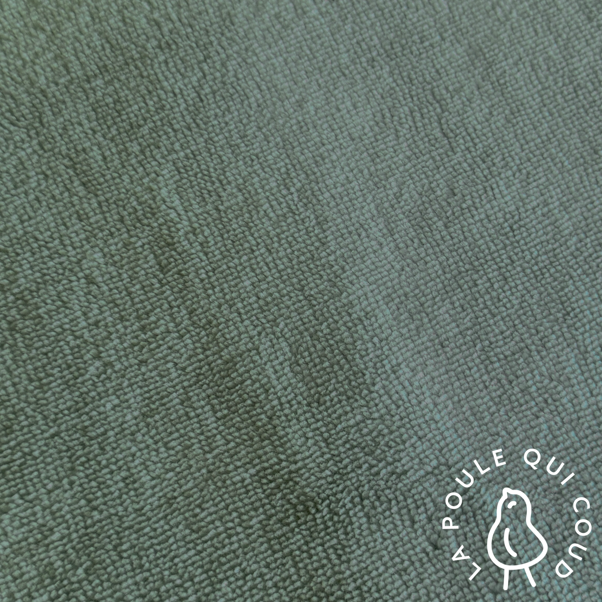 Coupon 1,80*1,20 m - Micro Eponge Bambou / Vert de gris