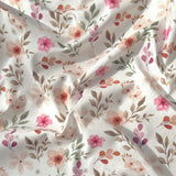 Coton à Impression Numérique / Zada Framboise