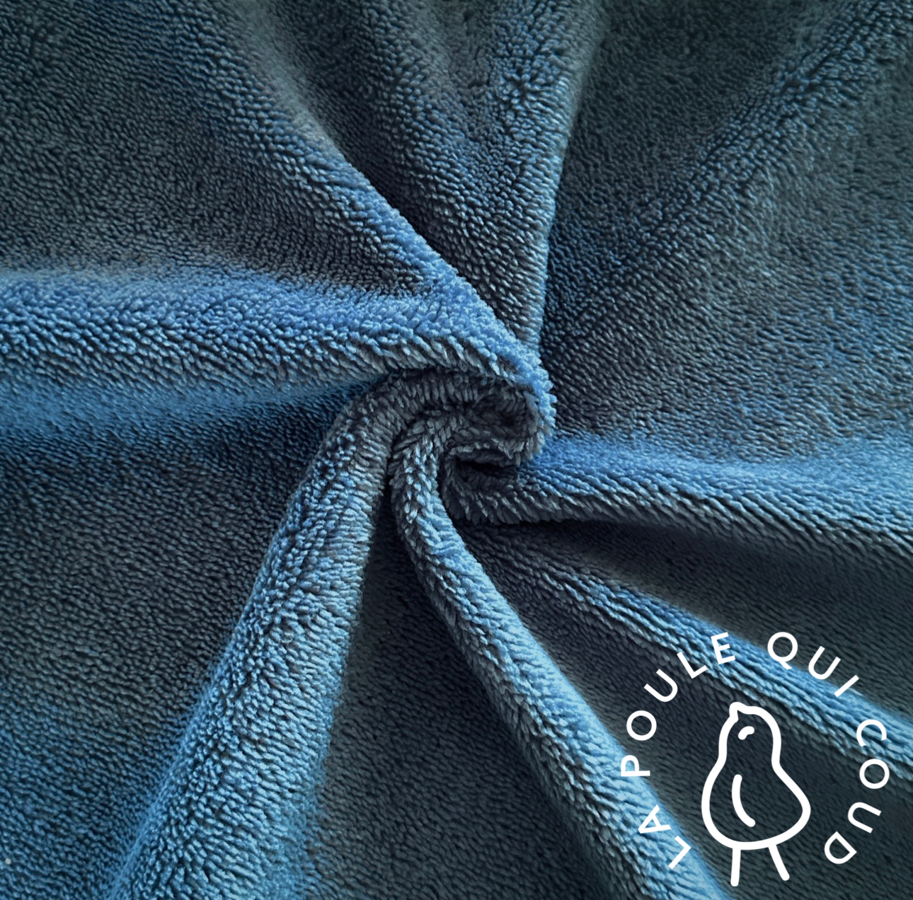 Coupon 1.2 m - Micro Eponge Bambou / Pierre Bleue