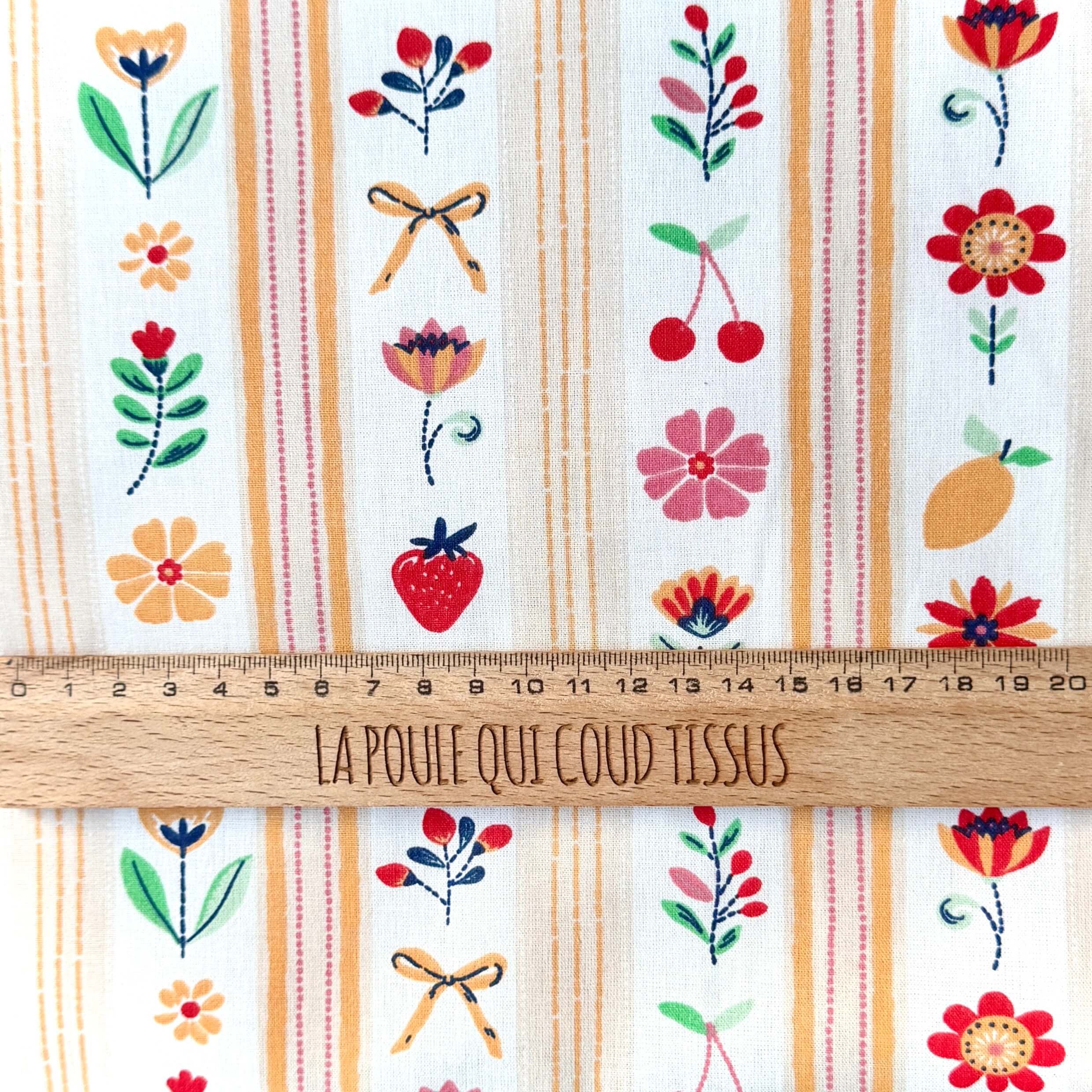 Algodón estampado / Cítricos