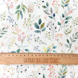 Digitally Printed Cotton / Romane White-Blue