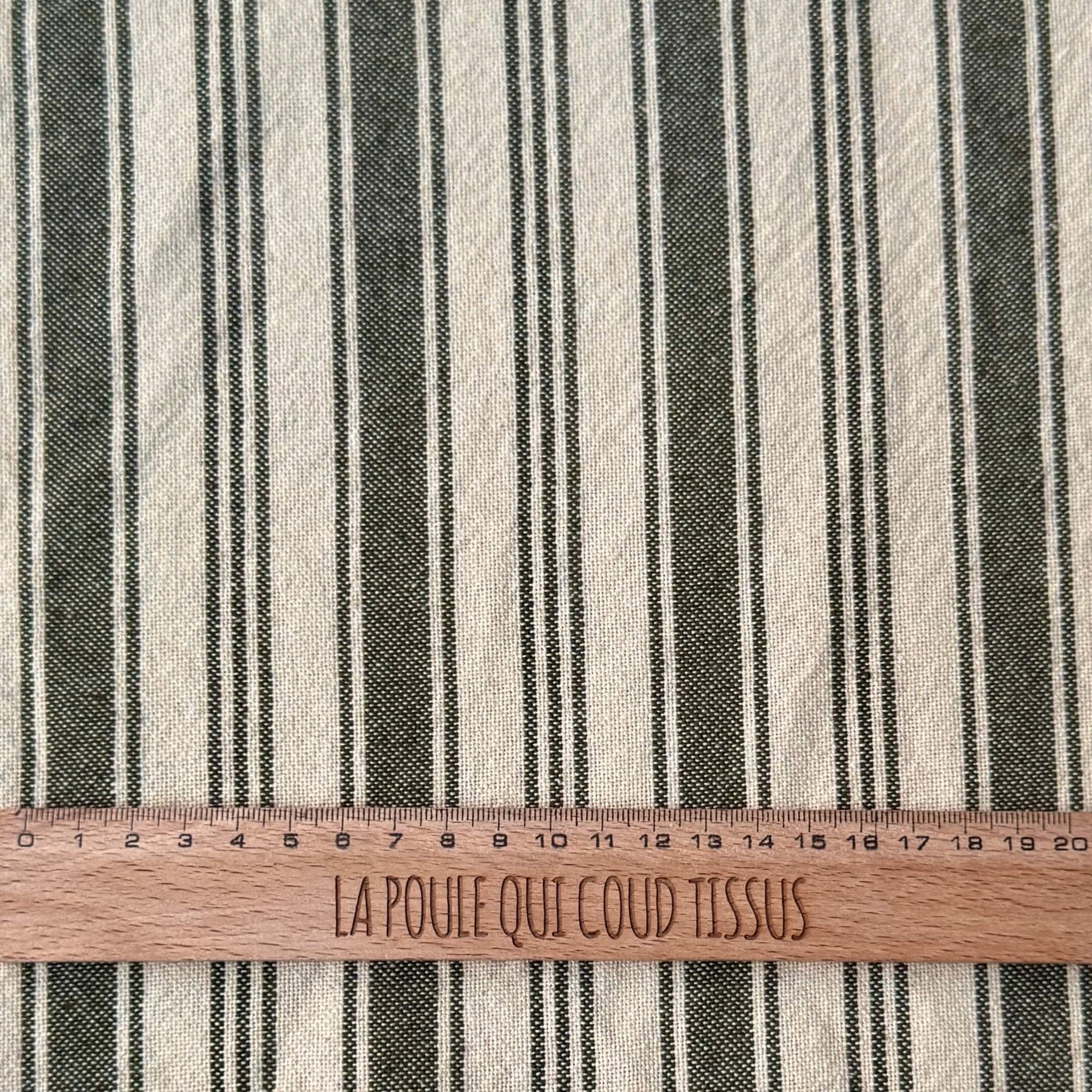 Coupon 1.6 m - Coton Tissé  / Eugène Kaki