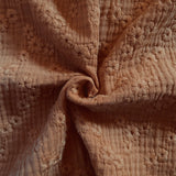 Coupon 90 cm - Double Gaze Brodée / Esmée Camel