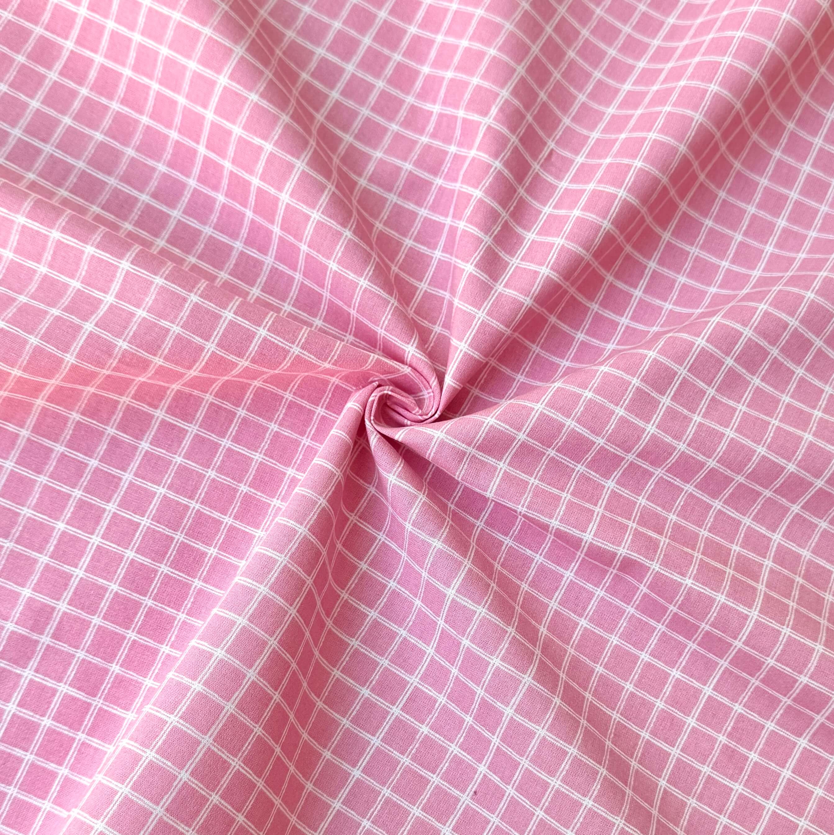 Coupon 1.3 m - Coton Imprimé / Jules Blanc - Rose Fane