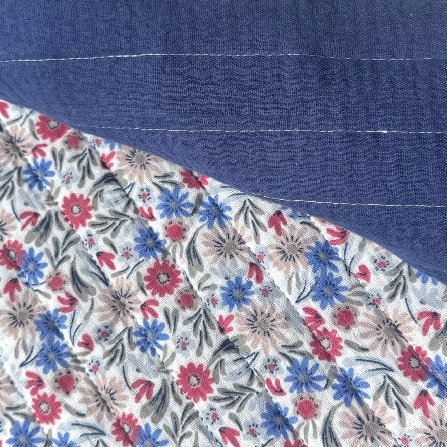 Matelassé Double Gaze Samflo / Double Gaze Indigo