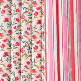 Coupon 1 Mètre - Matelassé Vanda Rose / Rouge