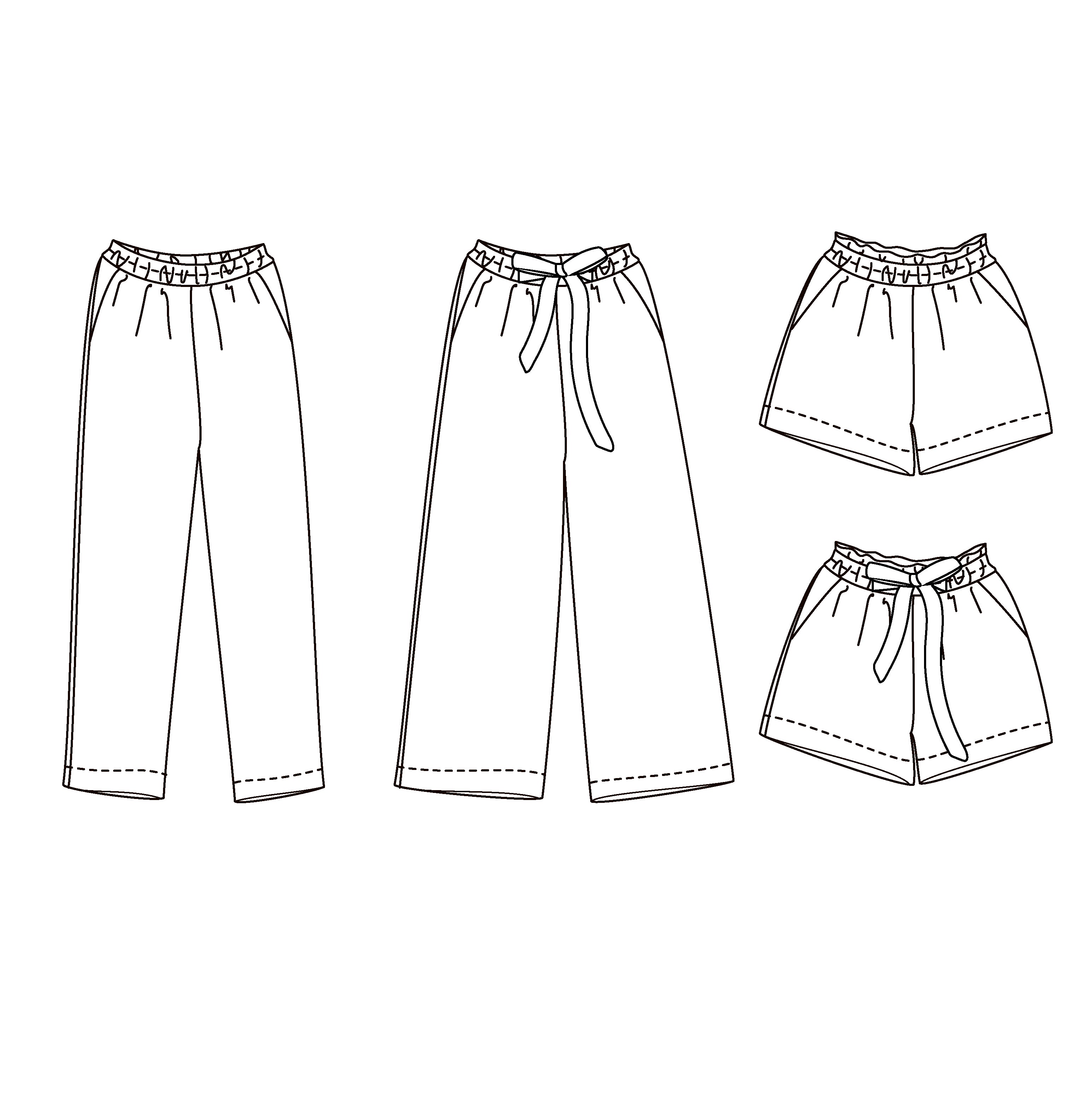 Patron de Couture - Ikatee / Pantalon & Short Femme SINGAPOUR