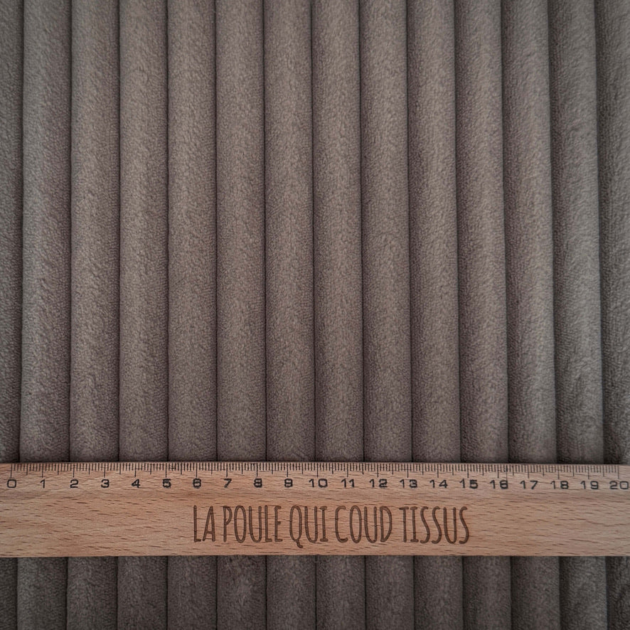 Coupon 60 cm - Velours Côtelé Hannibal / Taupe