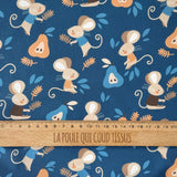 Coton Numérique Exclusif LPQC / Souris Bleu - Gris