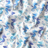 Coton Numérique Exclusif LPQC / Hippocampe Bleu