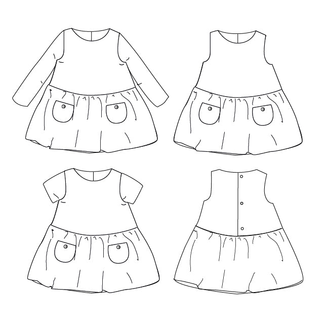Patron de Couture - Ikatee / Robe enfant Helsinki Kids