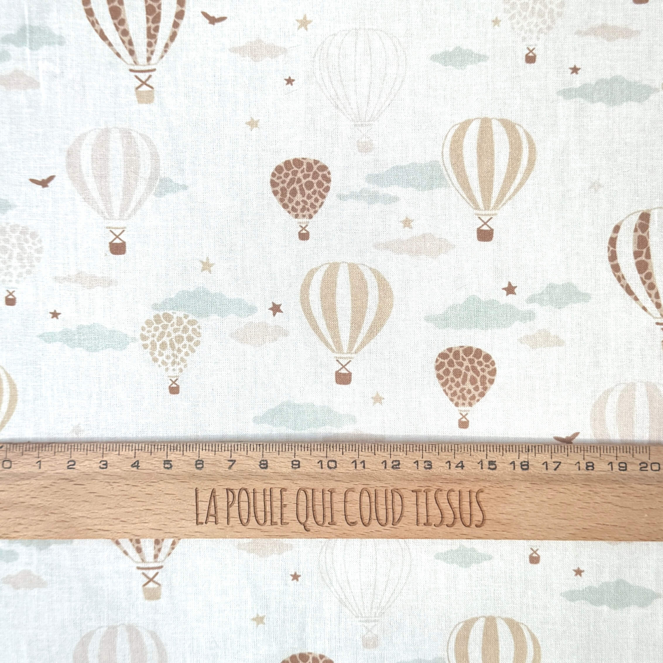 Coupon 80 cm - Coton à Impression Numérique / Mong Beige
