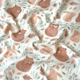 Coupon 50 cm - Coton Numérique Exclusif LPQC / Ours Vert - Mocha