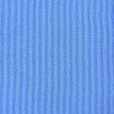 Coupon 2 Mètres - Double Gaze Double Face Stripes / Bleu - Ciel