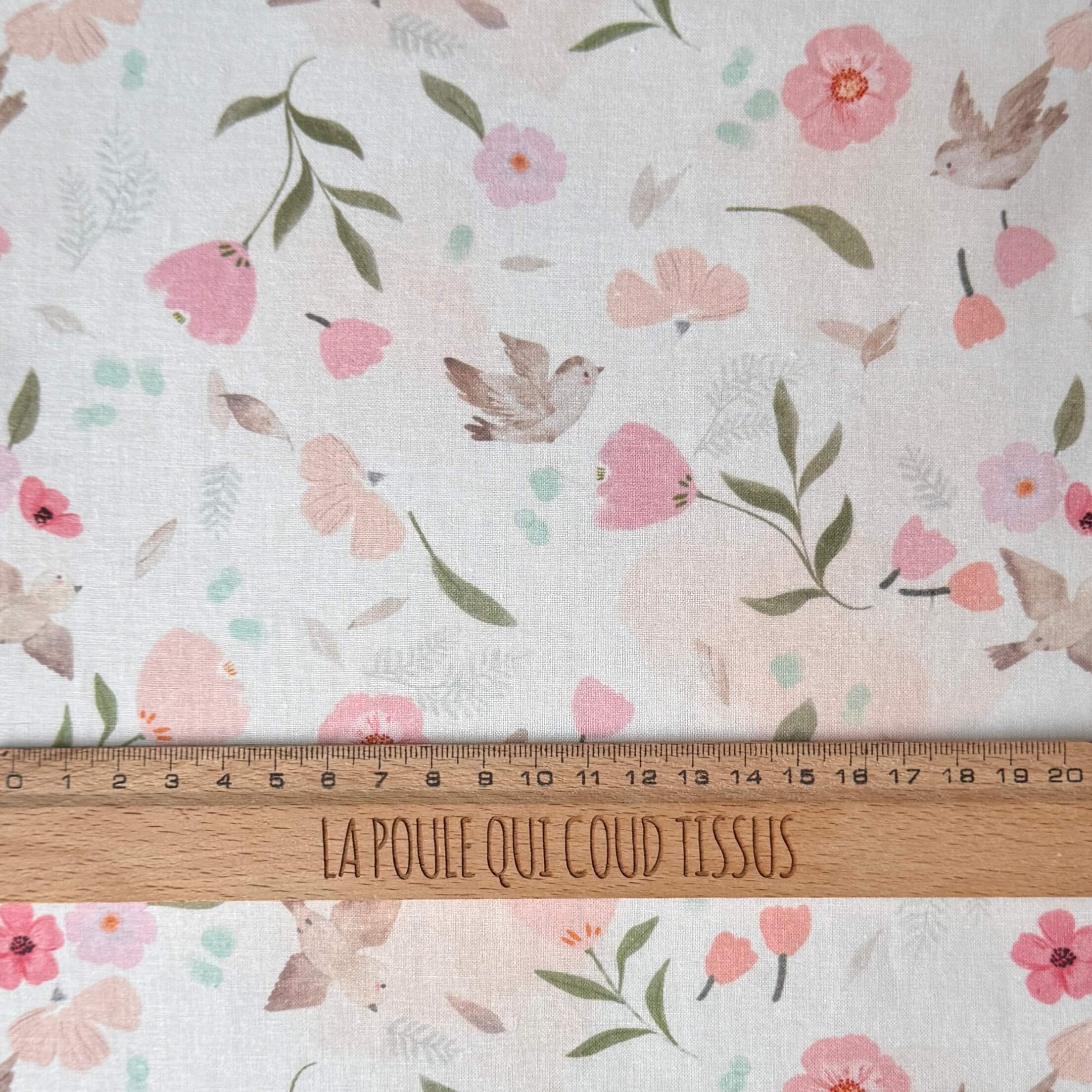 Coupon 1.2 m - Coton à Impression Numérique / Pretty