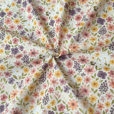 Digitally Printed Cotton / Romane White-Blue