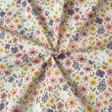 Coupon 1 Mètre - Coton à Impression Numérique / Rozen Beige-Rose