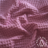 Coupon 1 Mètre - Nid d'abeille / Rose Fane