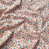 Coupon 70 cm - Coton Imprimé / Otma Ocre-Rose