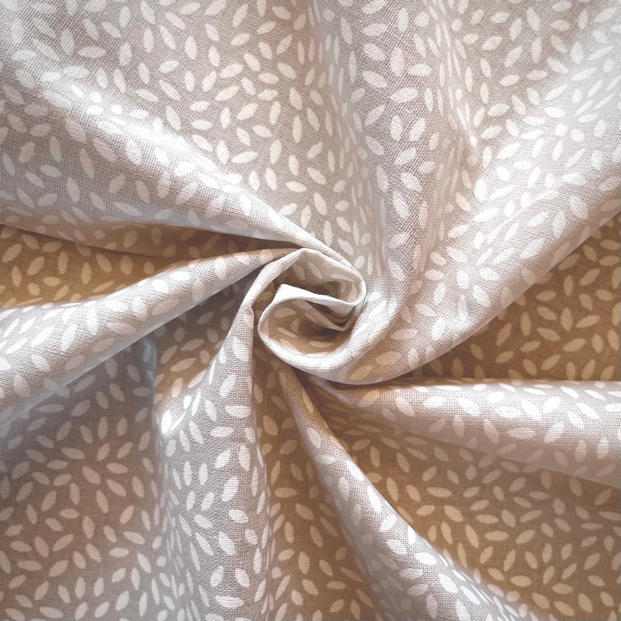 Coupon 50 cm - Coton Imprimé / Stily Beige