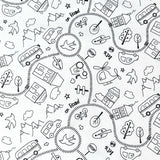 Coton Imprimé à Colorier / Route